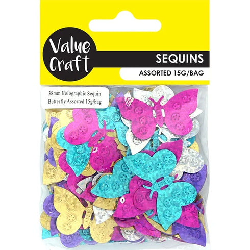 Holographic Butterfly Shape Sequins Scatter